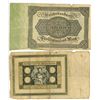 Image 2 : 2 German Mark large format bills 1-1922 50,000
