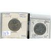 Image 1 : 2 Cdn 25¢ pieces 1974 & special 2000