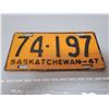 Image 1 : 1947 Saskatchewan license plate