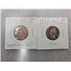 Image 1 : 2 USA 5¢ coins 1953 & 2005