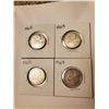 Image 1 : 4 Canadian 1963 silver 25 cents