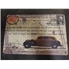 Image 1 : Vintage Car Tin Sign