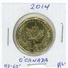 Image 1 : 2014 Loon Dollar - O' Canada Maple Leaf From Holiday Gift Set