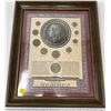 Image 1 : Wood Framed "King George VI Coins Of The United Kingdom"(13"x16")