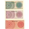 Image 2 : 1964 Indonesia One Sen, Five Sen, And Twenty-Five Sen Notes - Cat #90, 91, 92 - UNC