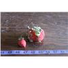 Image 1 : Old Strawberry Pin Cushion and Nelly Bell Grape Nuts Pin +Westair Sales Measuring Tape