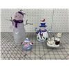 Image 1 : LOT OF SNOWMAN CHRISTMAS ORNAMENTS