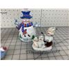 Image 2 : LOT OF SNOWMAN CHRISTMAS ORNAMENTS