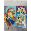 Image 1 : 1990s VINTAGE PAPER DOLLS UNCUT BOOKS DISNEY SNOW WHITE LITTLE MERMAID