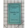 Image 1 : 1936 CANADIAN PACIFIC RAILWAY SENIORITY LIST HANDBOOK