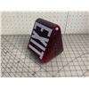 Image 1 : VINTAGE RUBY RED TRIANGLE EXIT LIGHT COVER