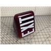 Image 2 : VINTAGE RUBY RED TRIANGLE EXIT LIGHT COVER