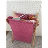 Image 5 : KNITTING BASKET AND CONTENTS