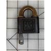 Image 1 : CANADIAN NATIONAL RAILWAY CNR BRASS LOCK WITH KEY WORKING