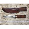 Image 3 : ORIGINAL BOWIE KNIFE STAMPED SOLINGEN GERMANY H48 W/ SHEATH