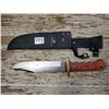 Image 1 : HUNTING KNIFE W/ SHEATH STAMPED WINCHESTER