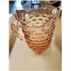 Image 2 : PINK DEPRESSION GLASS WATER PITCHER