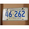 Image 1 : ONE 1972 SASK P TRAILER PLATES