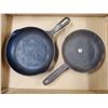Image 1 : 2 CAST IRON FRY PANS