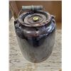 Image 2 : OLD BROWN STONE WARE POT W/ LID