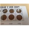 Image 3 : 8 GEORGE V ONE CENTS ASST YEARS 1928-1936