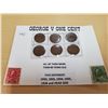 Image 1 : 6 GEORGE V ONE CENTS 1932-1936