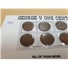 Image 2 : 6 GEORGE V ONE CENTS 1932-1936