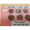 Image 2 : 6 GEORGE V ONE CENTS 1932-1936