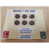 Image 1 : 6 GEORGE V ONE CENTS 1932-1936
