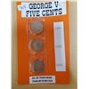 Image 1 : 1934, 1935, 1936 GEORGE V CENTS