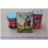 Image 1 : Lot of 3 Vintage Food/Snack Tins