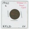 Image 1 : 1941 George VI Small Cent Newfoundland EF