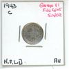 Image 1 : 1943 C George VI ¢5 Silver Newfoundland AV