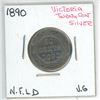 Image 1 : 1890 Victoria ¢20 Silver Newfoundland Vg