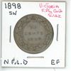 Image 1 : 1898 SW Victoria ¢50 Silver Newfoundland EF