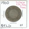 Image 1 : 1900 Victoria ¢50 Silver Newfoundland EF