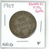 Image 1 : 1907 Edward VII ¢50 Silver Newfoundland F