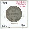 Image 1 : 1909 Edward VII ¢50 Silver Newfoundland VG