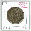Image 1 : 1911 George V ¢50 Newfoundland Vg