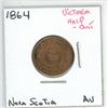 Image 1 : 1864 Victoria Half Cent Nova Scotia Av