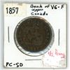 Image 1 : 1857 Bank Of Upper Canada ½Penny VG-F