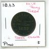 Image 1 : 1833 Half Penny Token Upper Canada F