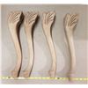 Image 1 : 4 Vintage Wooden Table Legs