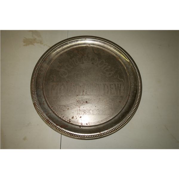 Vintage Advertising Platter (Sanderson's, Mountain Dew)