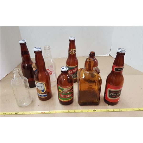 Lot Vintage Glass & Bottles