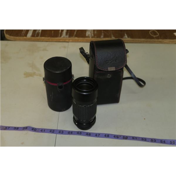 Sigma 75-210mm Lens (Pentax K Mount) w/ Case + Other Lens case