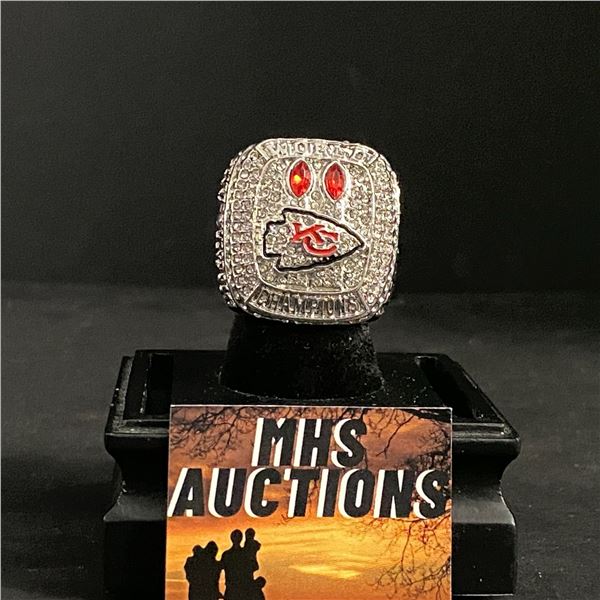 KANSAS CITY CHIEFS N.F.L 2019  MAHOMES  CHAMPIONSHIP REPLICA RING (ref667)