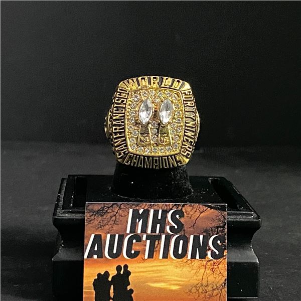 SAN FRANCISCO 49ERS N.F.L 1984  MONTANA  CHAMPIONSHIP REPLICA RING (ref709)