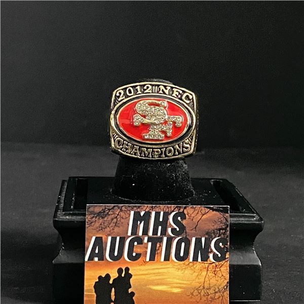 SAN FRANCISCO 49ERS N.F.L 2012 "KAEPERNICK" CHAMPIONSHIP REPLICA RING (ref710)