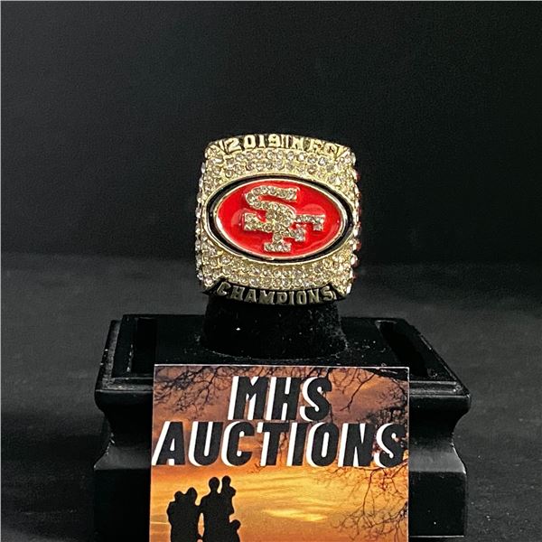 SAN FRANCISCO 49ERS N.F.L 2019 "GAROPPOLO" CHAMPIONSHIP REPLICA RING (ref713)